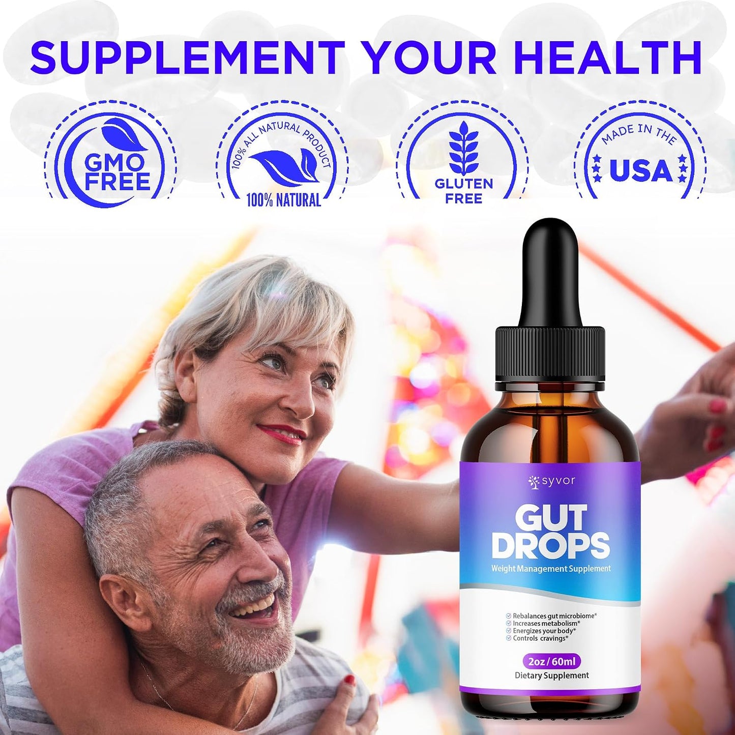 Gut Drops Liquid Supplement – All-Natural Vitamin Formula for Digestive and Energy Support (30 Servings) - görsel 4