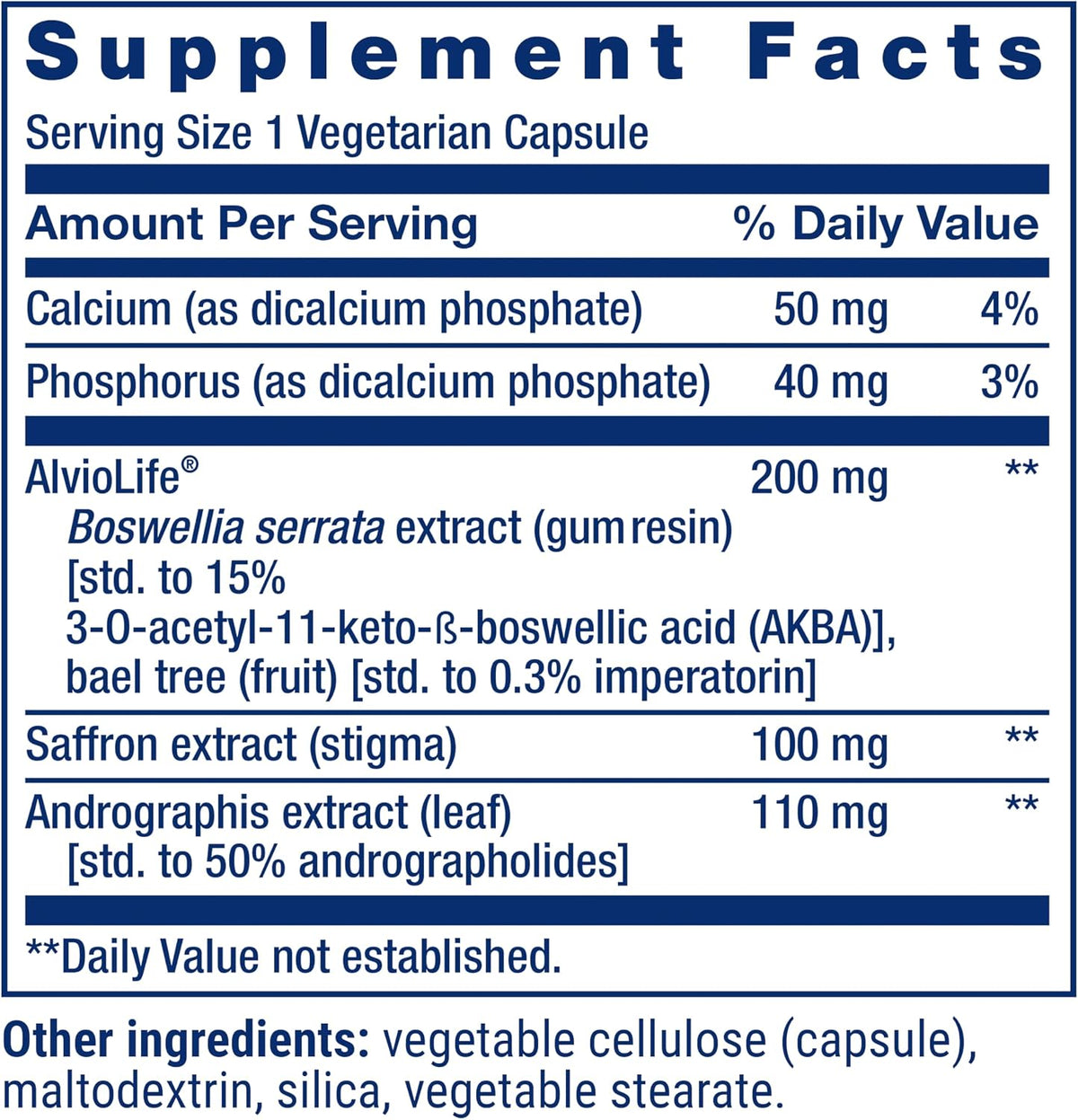 Life Extension Healthy Lungs, Respiratory Supplement, Lung Protection, Boswellia Serrata, Saffron Extract, Once-Daily, – Image 3