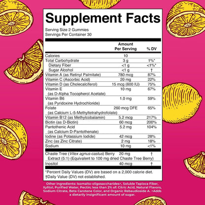 MaryRuth's Multivitamin for Women 40+ | Sugar Free | Vegan | Daily Vitamins with Chasteberry | Hair, Skin and Nail Gummies | 60 Count