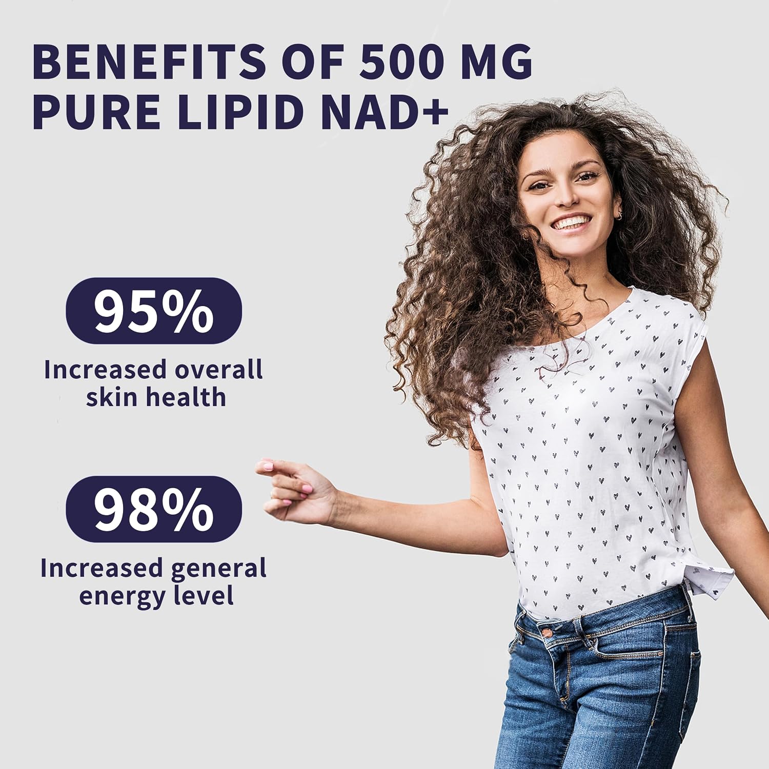 Women's NAD Liquid Supplement, Pure 500mg Liposomal NAD – Cell Regeneration, Energy & Metabolism support, Vegan, Sugar Free, Additives Free (3 Packs) - görsel 6
