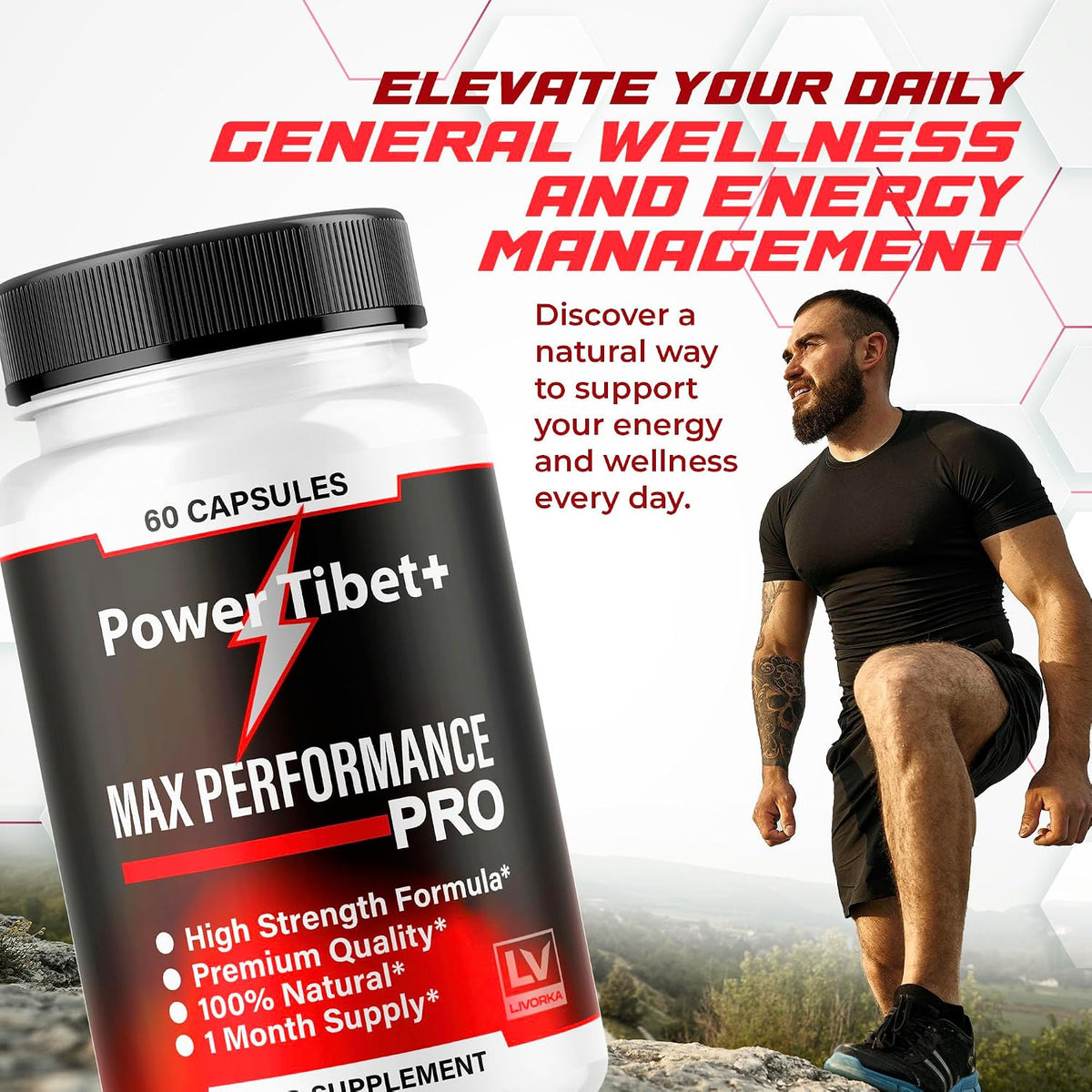 PowerTibet+ Capsules (5 Pack) - Advanced Formula Supplement, 300 Capsules - görsel 2