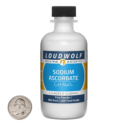 Sodium Ascorbate Powder - 113 g (4 oz) - 99% Pure USP Food Grade