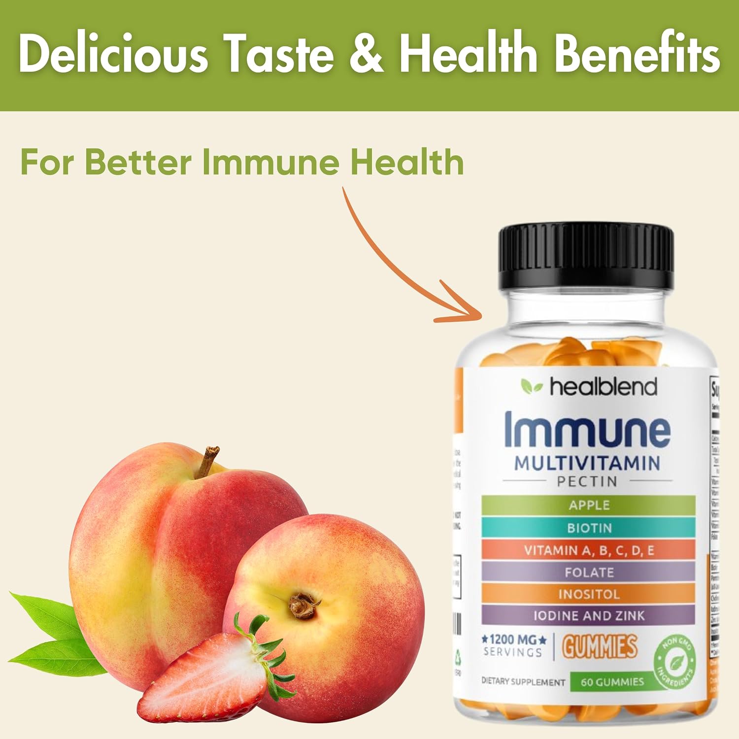 healblend Power-Packed Multivitamin Bear Gummies for Adults - görsel 2