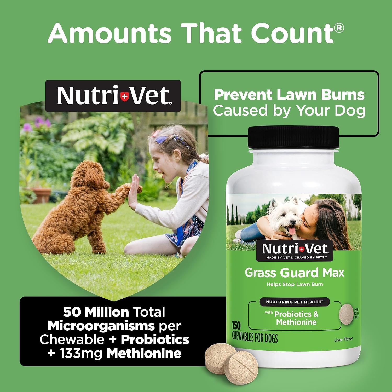 Nutri-Vet Grass Guard Chewables for Dogs, 150 Count - görsel 3