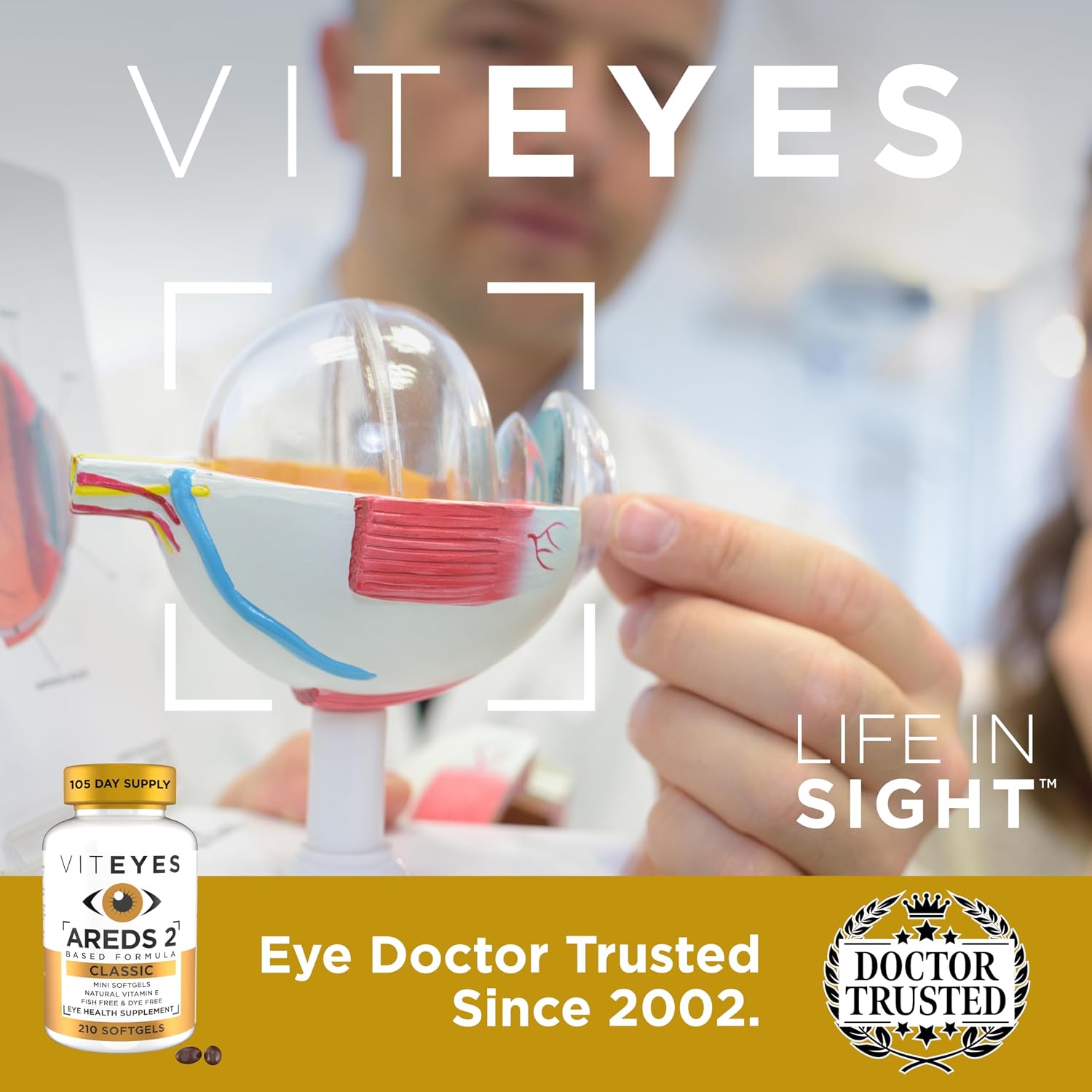 Viteyes AREDS 2 Classic Macular Health Formula Softgels – 210 Softgels - görsel 4