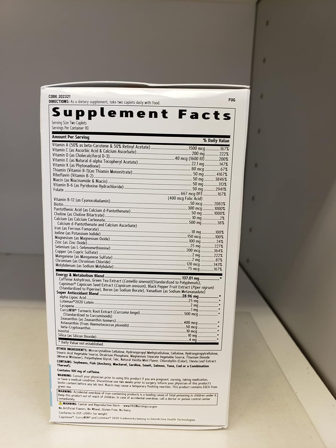 GNC Women's Multivitamin Energy & Metabolism - Twin Pack - görsel 4