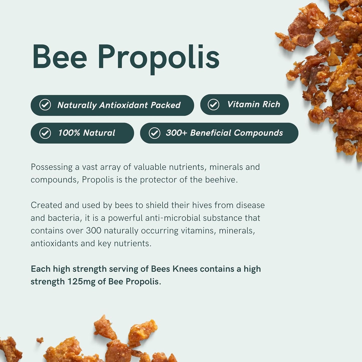 Dr Sosnowski's Bees Knees Bone Health – Ultimate Support for Inflammation Relief with Collagen, Vitamin C, Turmeric and Bee Propolis, Vegetable Capsules, 60ct - görsel 4