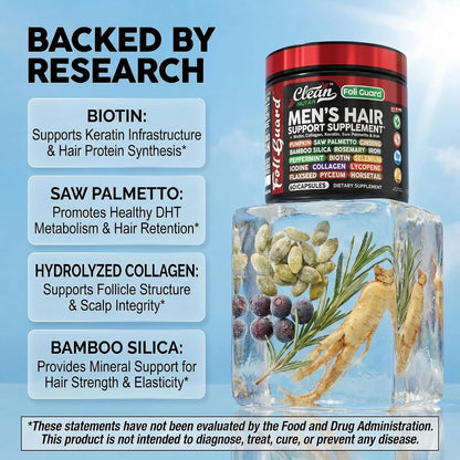 Foli Guard Hair Growth Supplement for Men with Biotin, Collagen and Saw Palmetto
