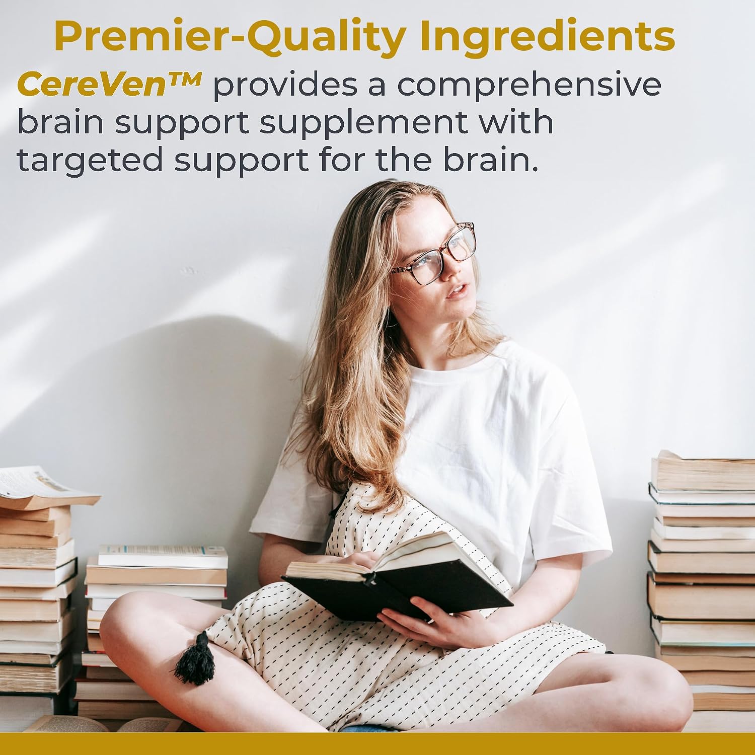Premier Research Labs CereVen - Herbal Supplement with Rhodiola Rosea for Adaptogenic Support - 60 Vegetarian Capsules - görsel 3
