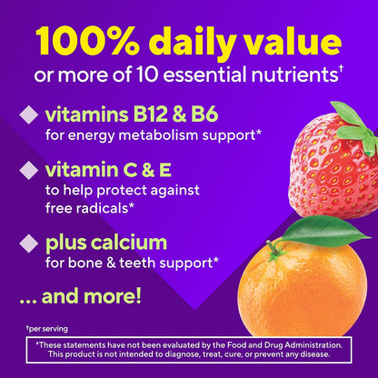 Vitafusion Power+ Multivites Adult Multivitamin Gummies, Strawberry Tangerine, 90 Gummies