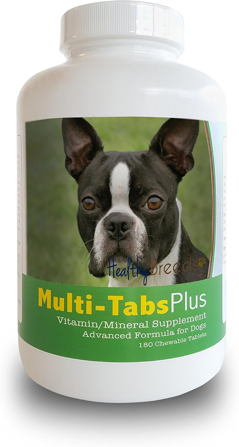 Healthy Breeds Boston Terrier Multi-Tabs Plus Chewable Tablets 180 Count - görsel 1