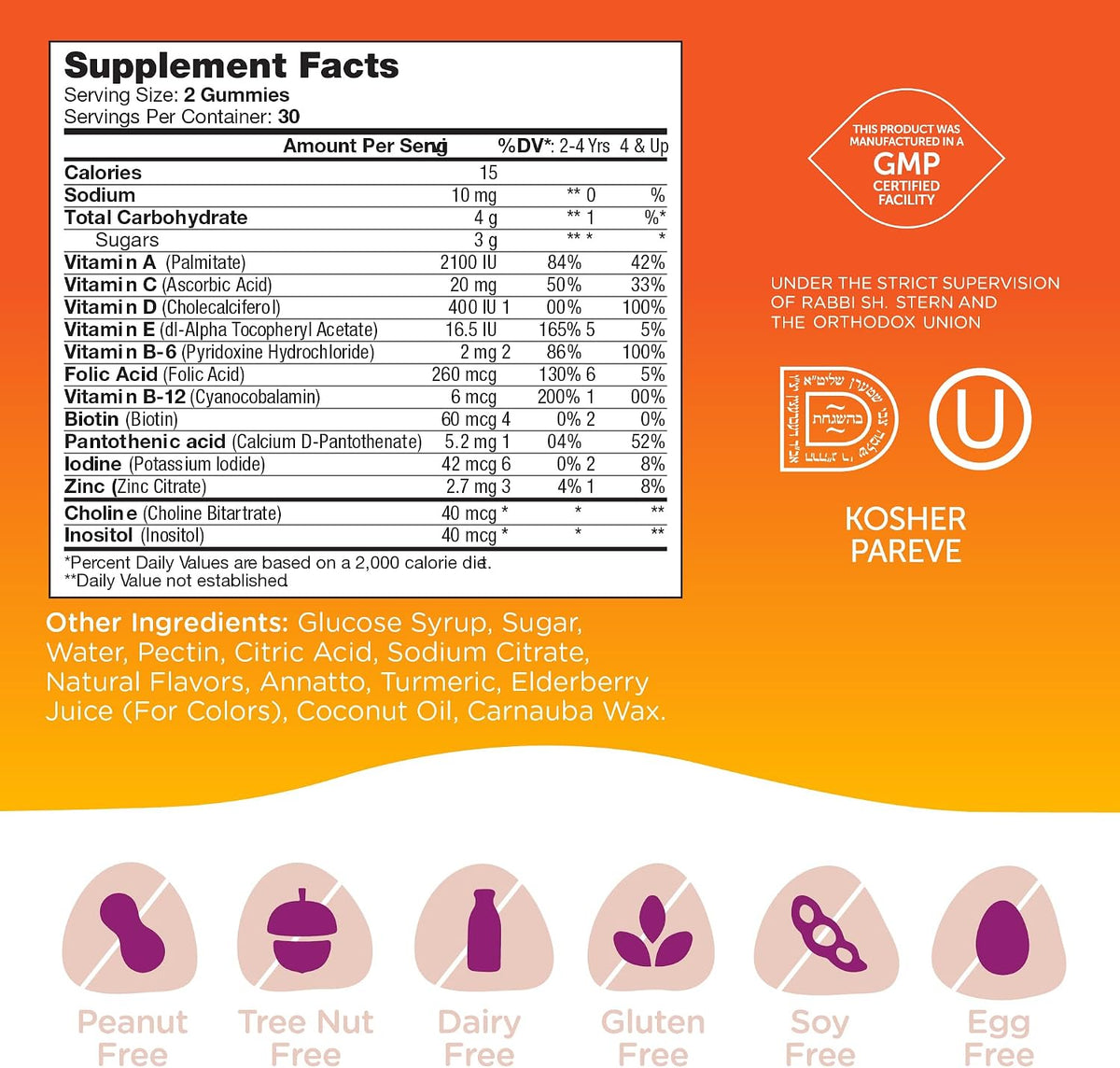 Zahler Chapter One Kids Multivitamin Gummy (60 Gummies) - 13 Vitamins & Nutrients, Kosher, Non-GMO - görsel 5