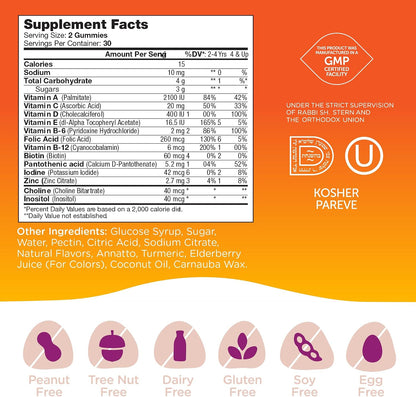Zahler Chapter One Kids Multivitamin Gummy (60 Gummies) - 13 Vitamins & Nutrients, Kosher, Non-GMO