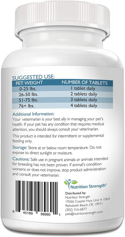 Nutrition Strength Taurine for Dogs with Coenzyme Q10, 120 Chewable Tablets