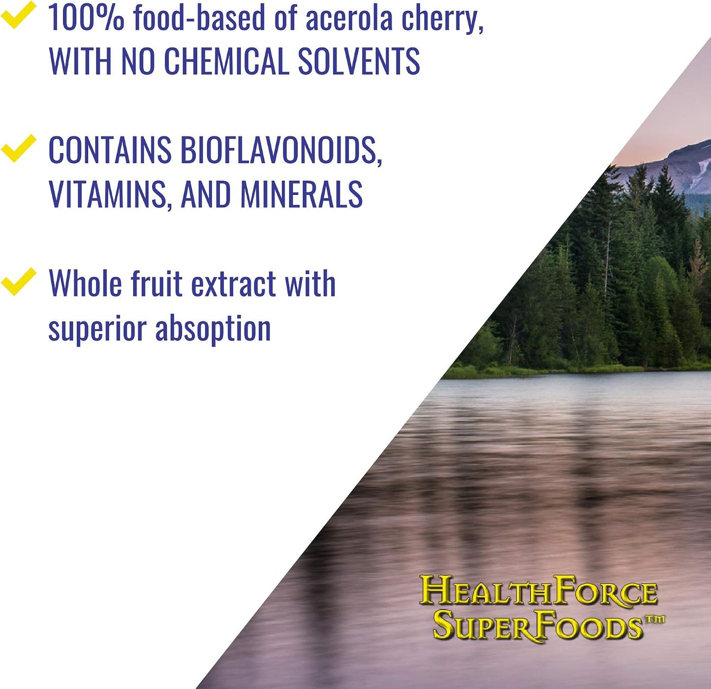 HEALTHFORCE SUPERFOODS Truly Natural Vitamin C - 120 Vegan Capsules (15 Servings) - görsel 5