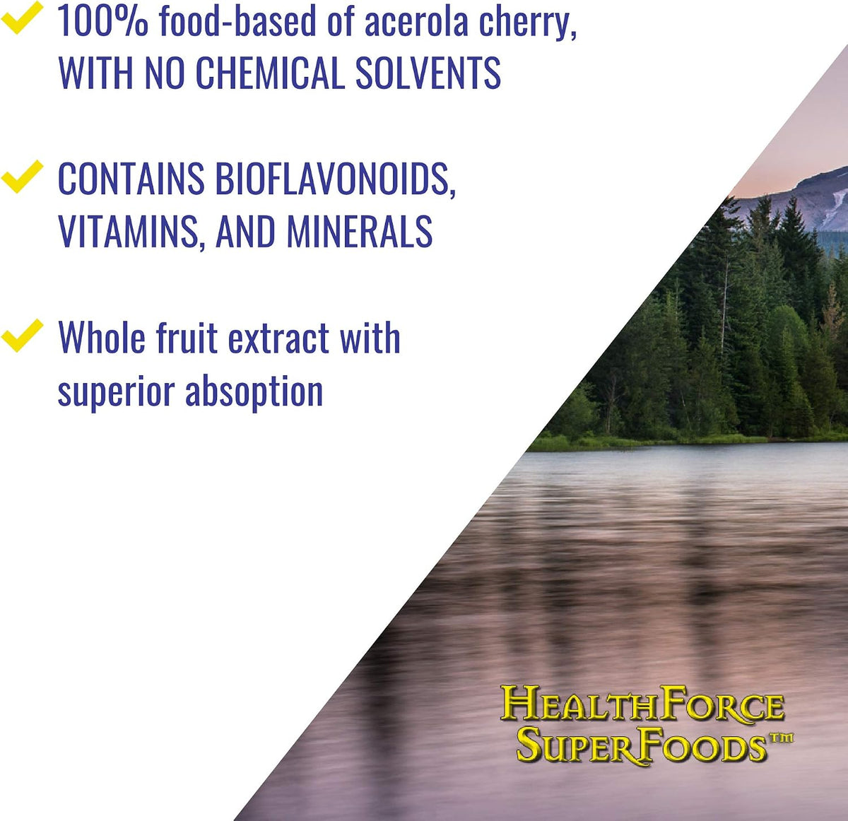 HEALTHFORCE SUPERFOODS Truly Natural Vitamin C - 120 Vegan Capsules (15 Servings) - görsel 5
