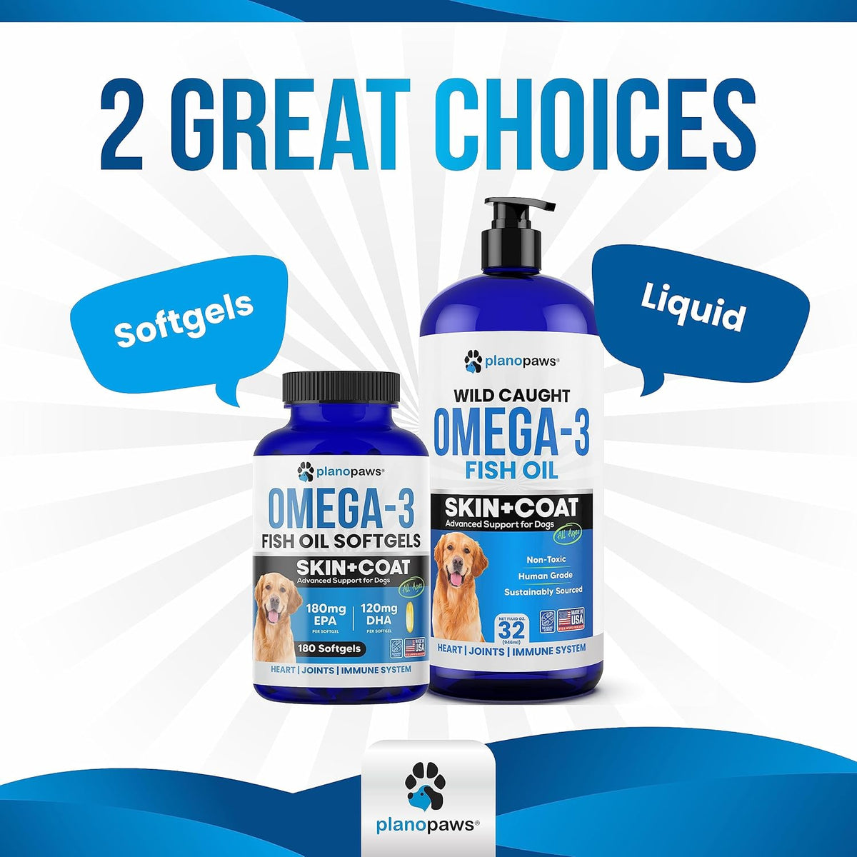 Omega 3 Fish Oil for Dogs Capsules – Salmon Oil for Dogs – Dog Fish Oil Supplement May Help Shedding, Allergy, Itching – Support Dry Skin, Joints – Dog Skin and Coat Supplement – 180 Fish Oil Pills - görsel 6