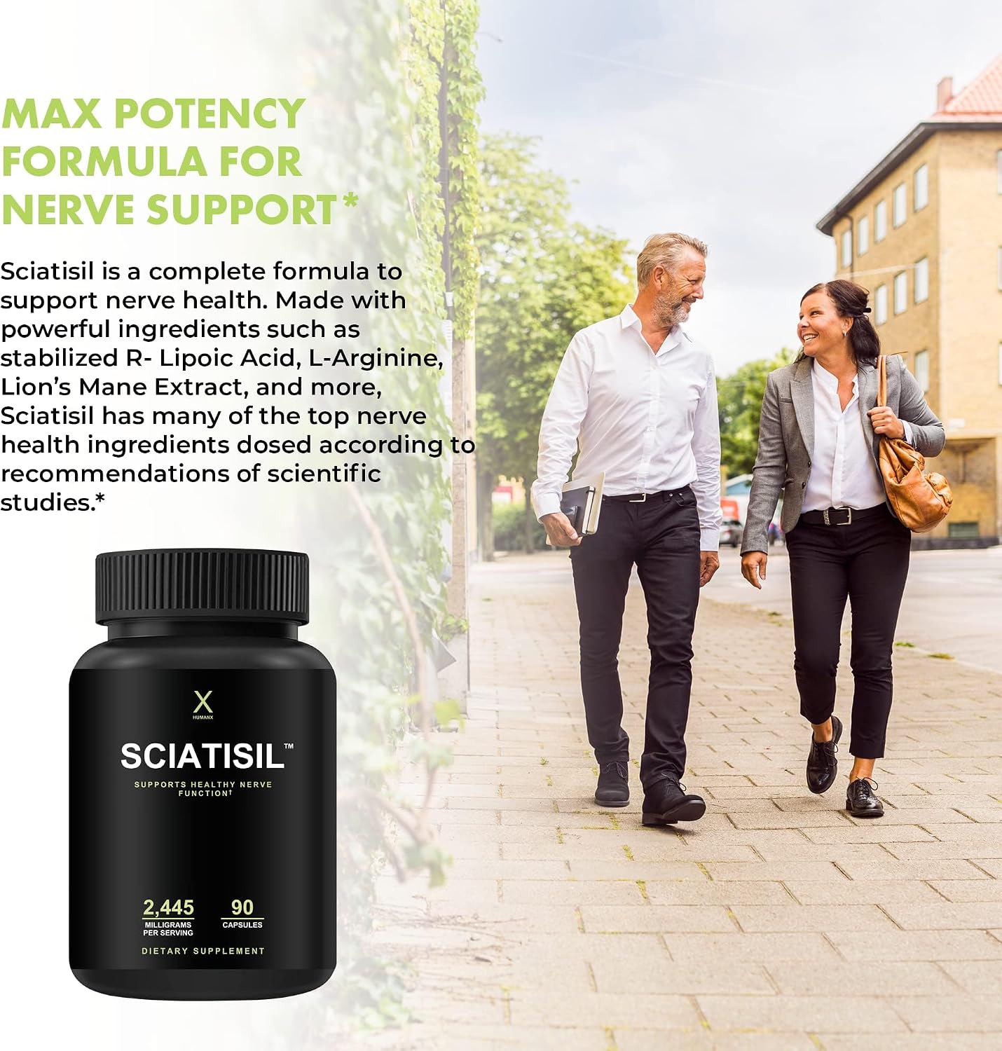 HUMANX Sciatica Focused Formula – Nerve Support Food Supplement with Stabilised R-Lipoic Acid - görsel 4