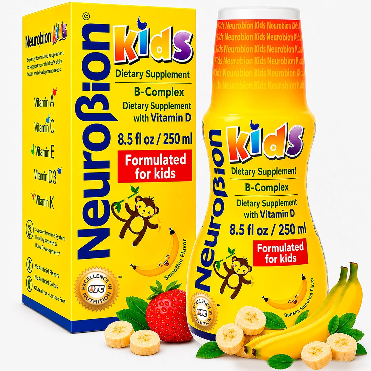 Neurobion Kids B Complex Liquid - Effective Multivitamin for Children - 250 ml - görsel 1