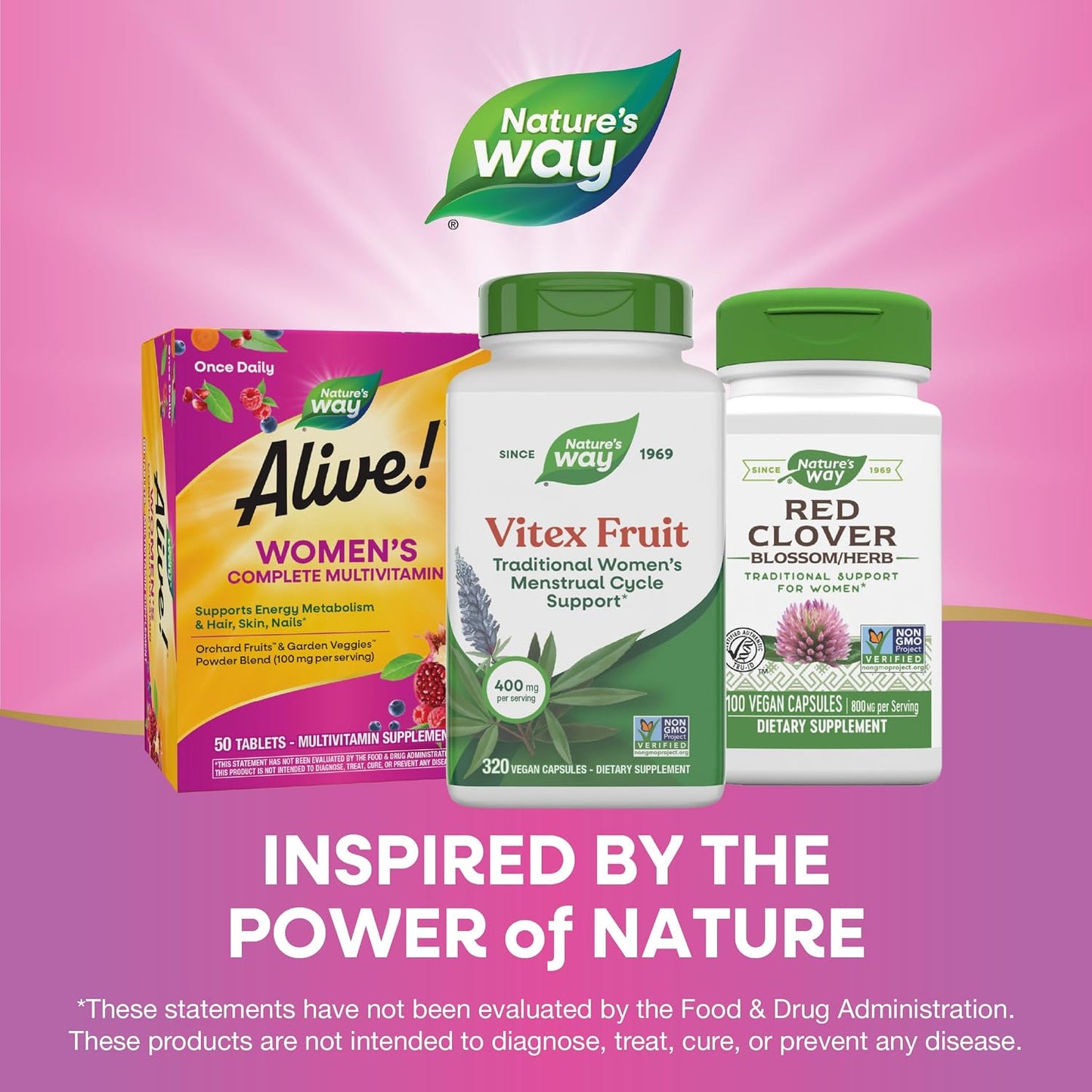 Nature's Way Vitex Fruit, Traditional Menstrual Support, 320 Capsules - görsel 7