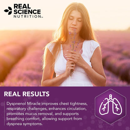 Real Science Dyspnenol - Natural Lung Support Supplement, 60 Capsules