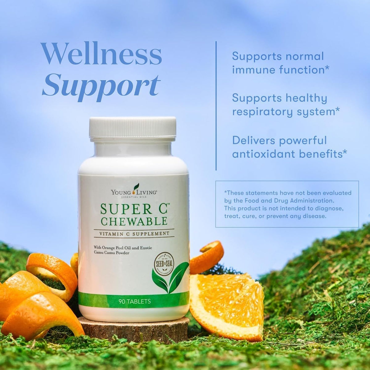 Young Living Super C Chewable Tablets – Vitamin C with Camu Camu, Acerola, and Rose Hip - görsel 4