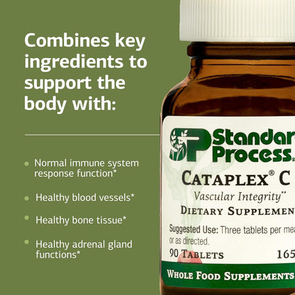 Standard Process Cataplex C - Wholefood Vitamin C for Immune & Bone Health - 90 Tablets