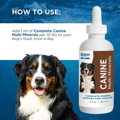 Complete Canine Multi-Minerals | Full-Spectrum Minerals for Dogs | Contains Humic & Fulvic Acid | 118 ml