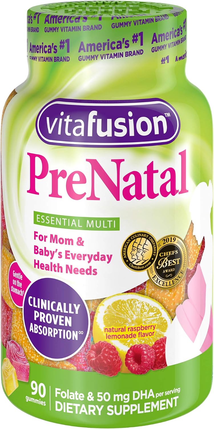 Vitafusion Prenatal Gummy Vitamins, 90 Count - görsel 1