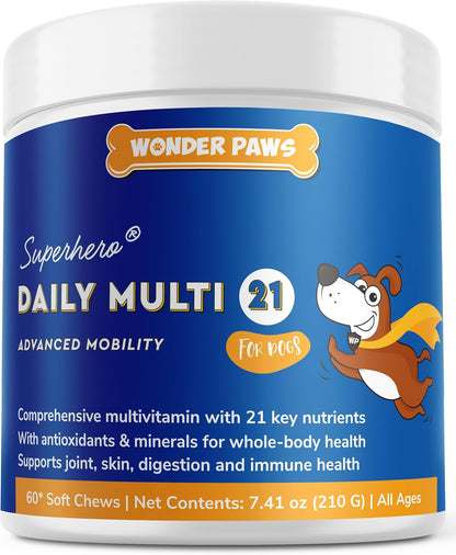 Wonder Paws Premium Multivitamin for Dogs - – Amino Acids: Building blocks for muscle maintenance and repair, – Image 1