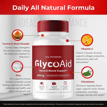 Glyco Aid Capsules Advanced Blood Support Formula (2 Pack)