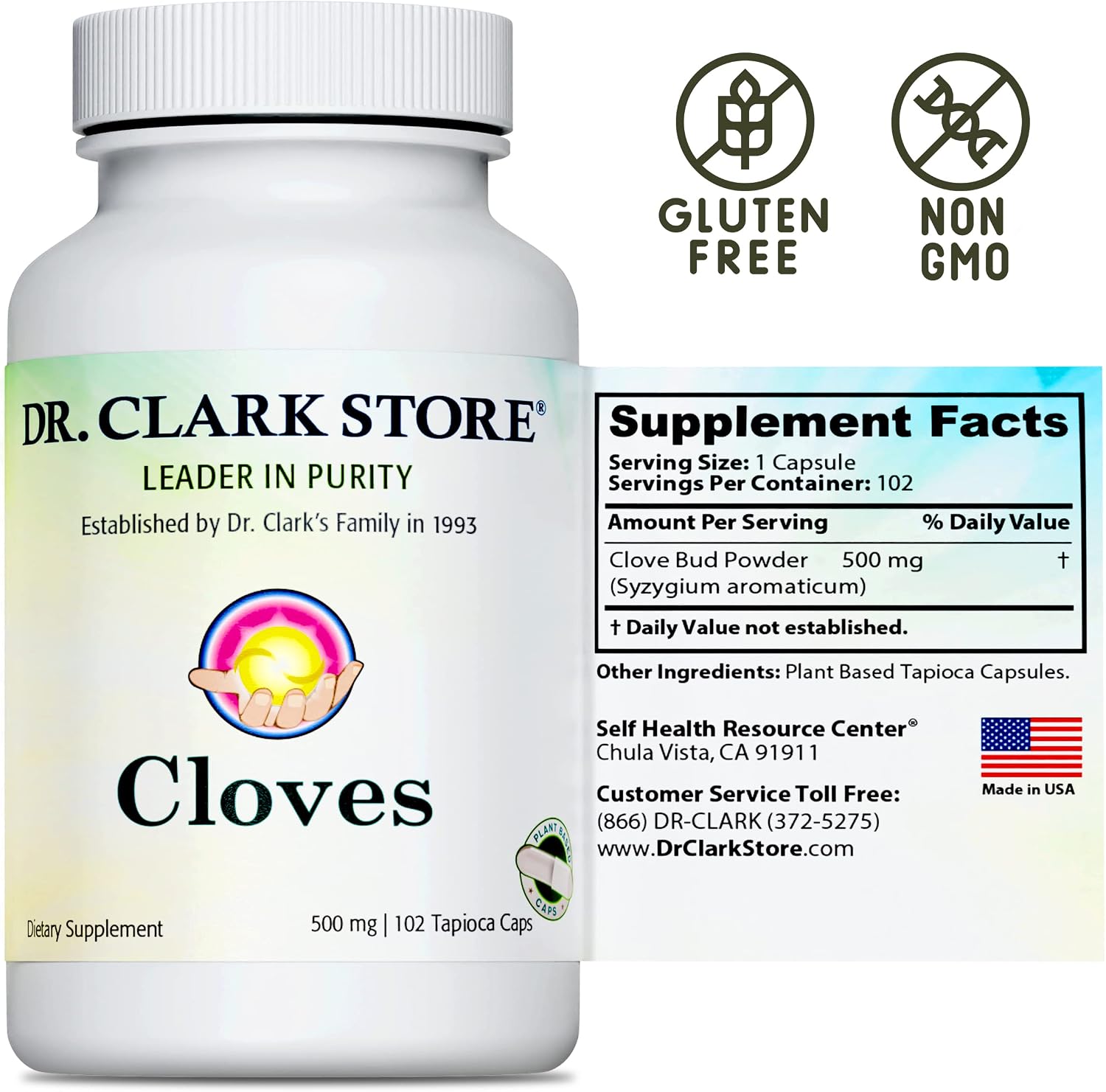 Dr Clark Store Cloves Supplement 500mg - 102 Tapioca Capsules - görsel 7