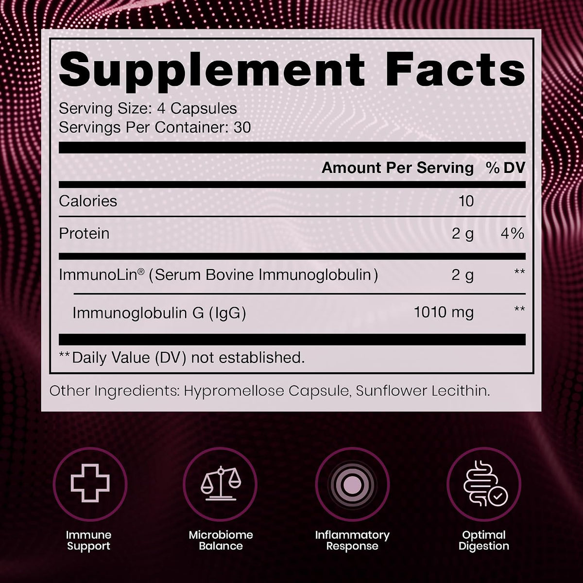 Pure Therapro Rx Elite IgG Immunoglobulin Supplement – Gut Health & Immune Support, 120 Capsules - görsel 2