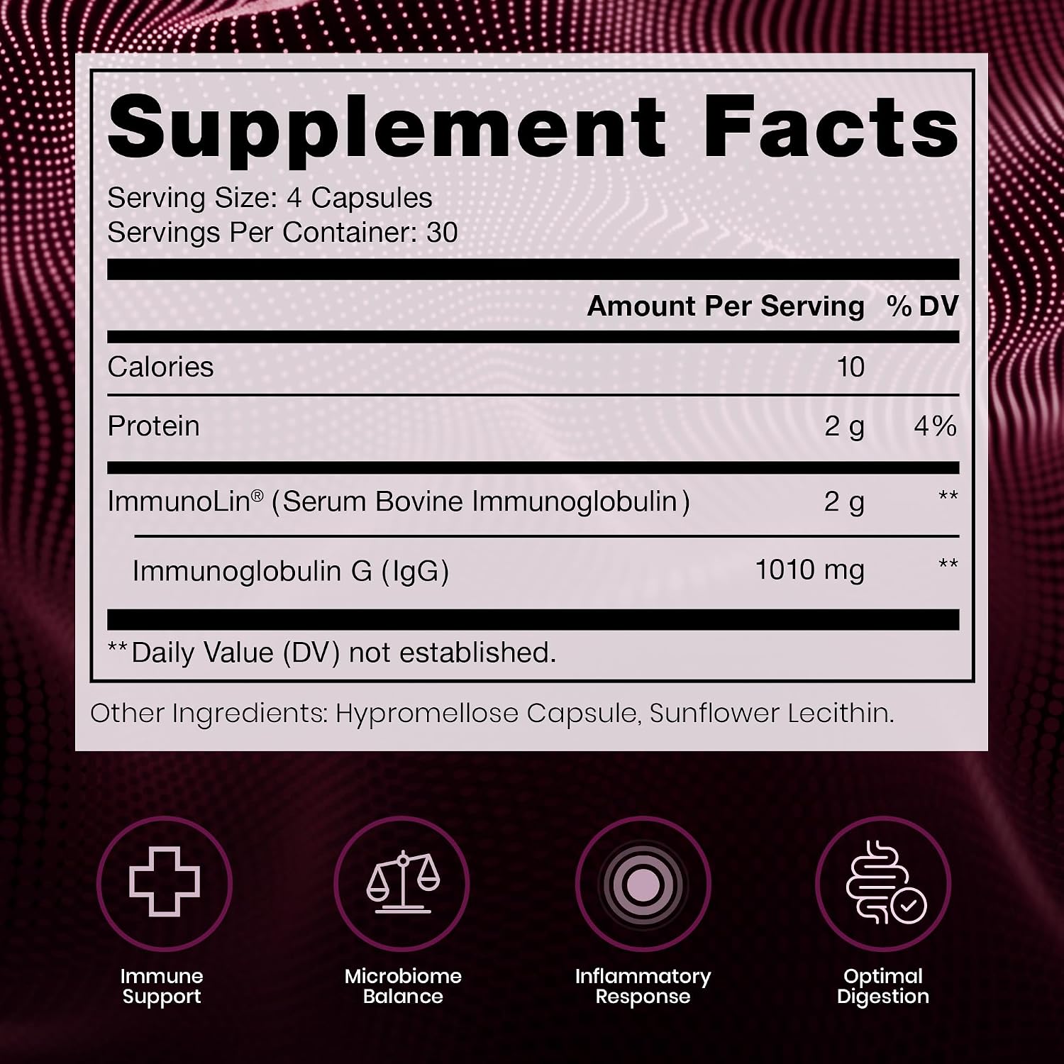 Pure Therapro Rx Elite IgG Immunoglobulin Supplement – Gut Health & Immune Support, 120 Capsules - görsel 2
