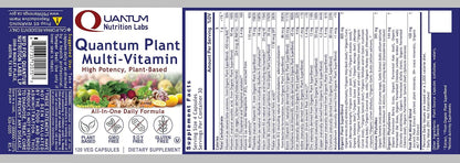 Quantum Plant Multivitamin - Complete Multivitamin for Immune Support, 120 Plant-Source Capsules