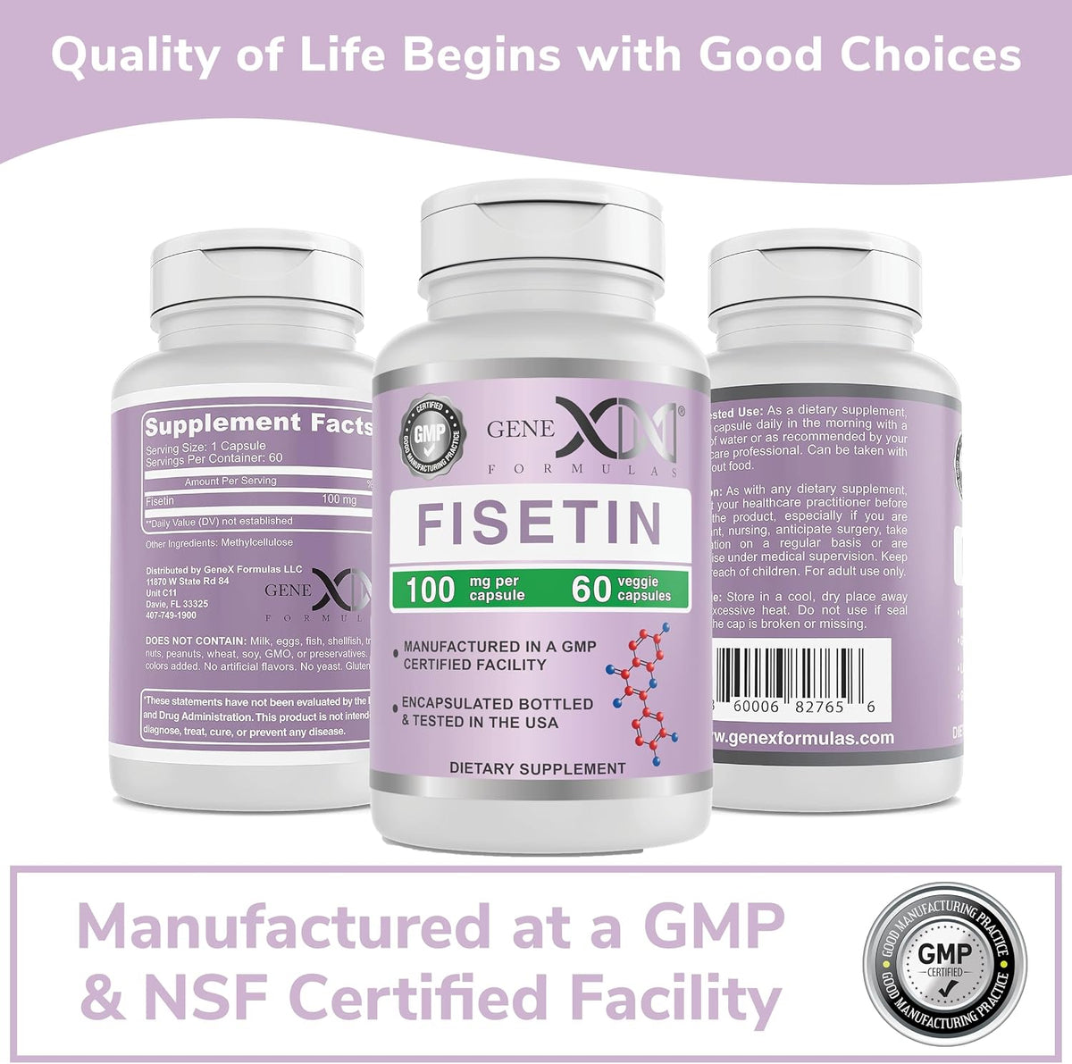 Genex Formulae Fisetin 100mg – Antioxidant Supplement for Healthy Ageing & Cognitive Wellbeing (60 Capsules) - görsel 9