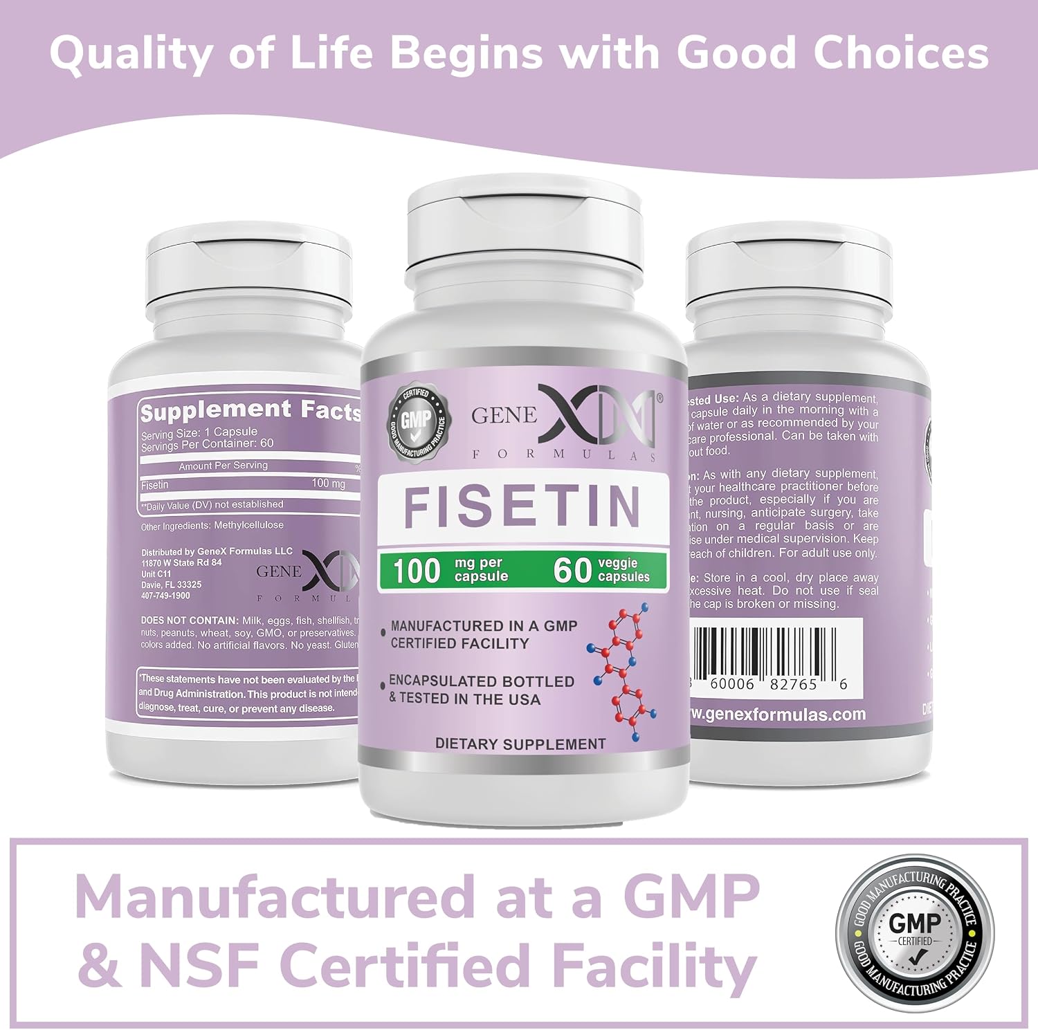 Genex Formulae Fisetin 100mg – Antioxidant Supplement for Healthy Ageing & Cognitive Wellbeing (60 Capsules) - görsel 9