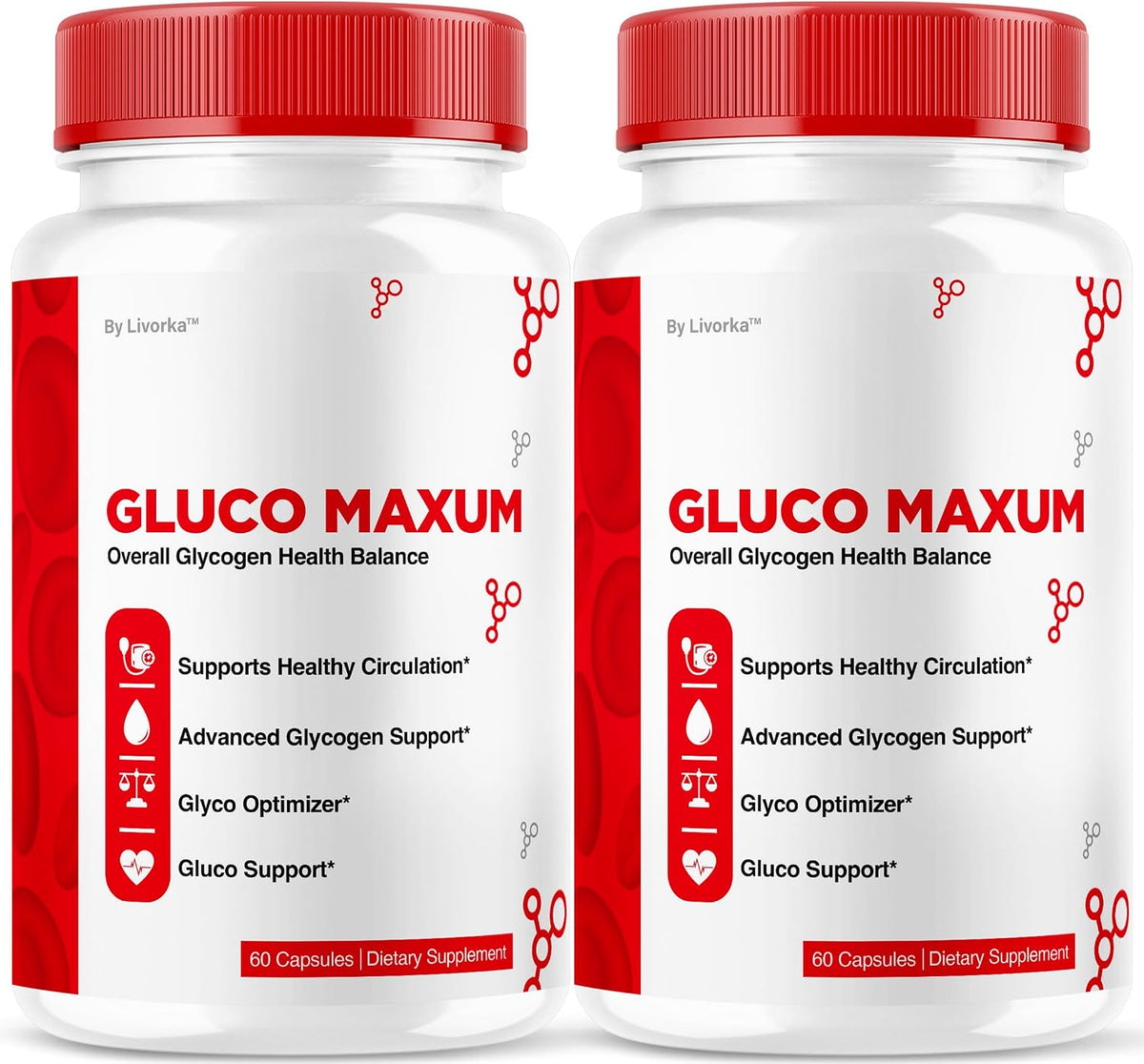 GlucoMaxum Capsules – Premium Formula Supplement (2 Pack, 120 Capsules) - görsel 1