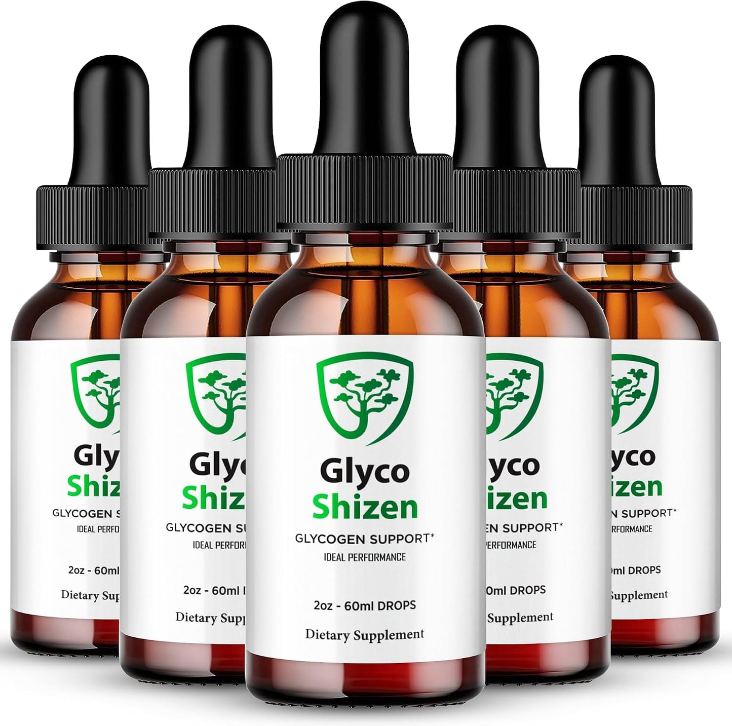 Glyco Shizen Drops - Advanced Support Premium Formula - High Strength Liquid Supplement (5 Pack) - görsel 1