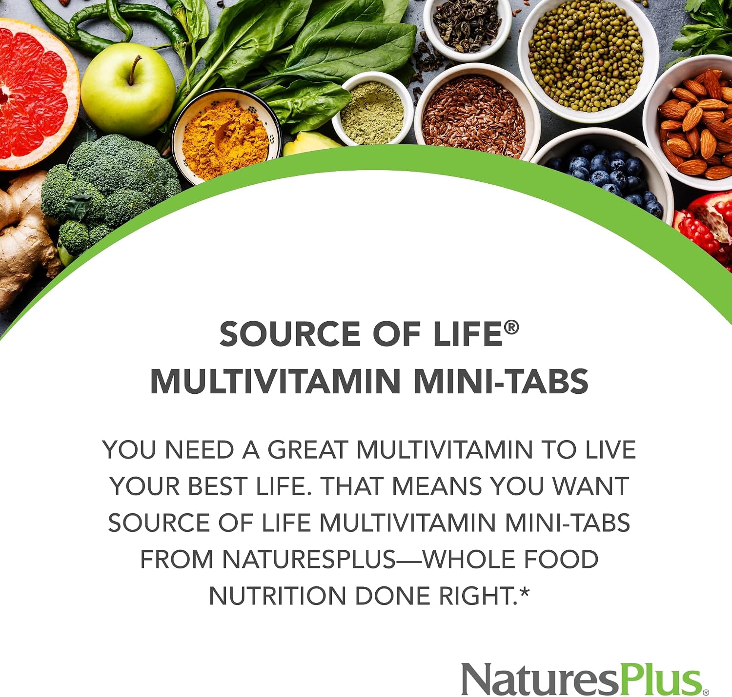 NaturesPlus Source of Life - 90 Mini-Tabs - Multivitamin & Mineral Supplement - görsel 3