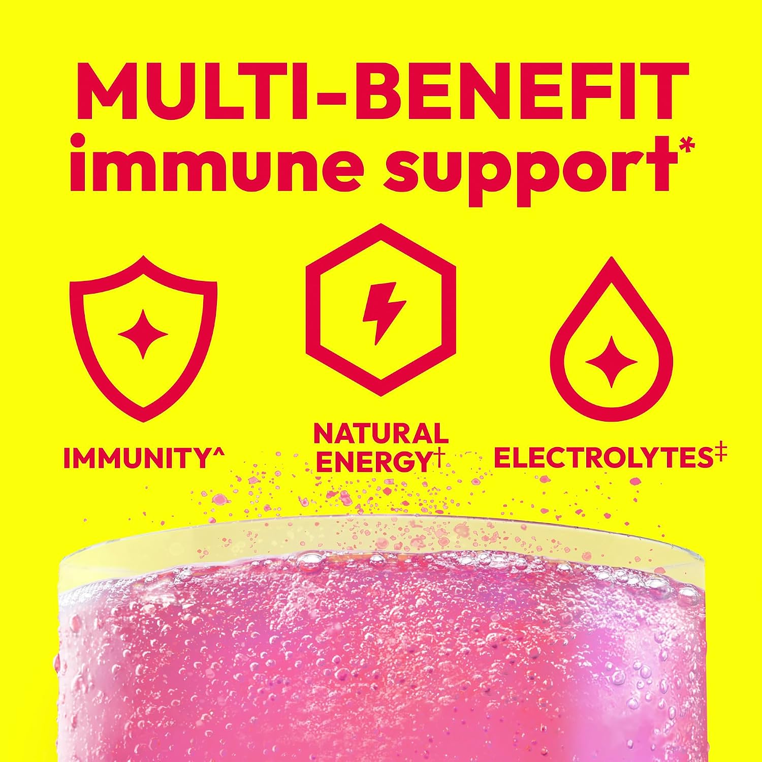 Emergen-C 1000mg Vitamin C Powder, Raspberry Flavour - 60 Packets - görsel 2