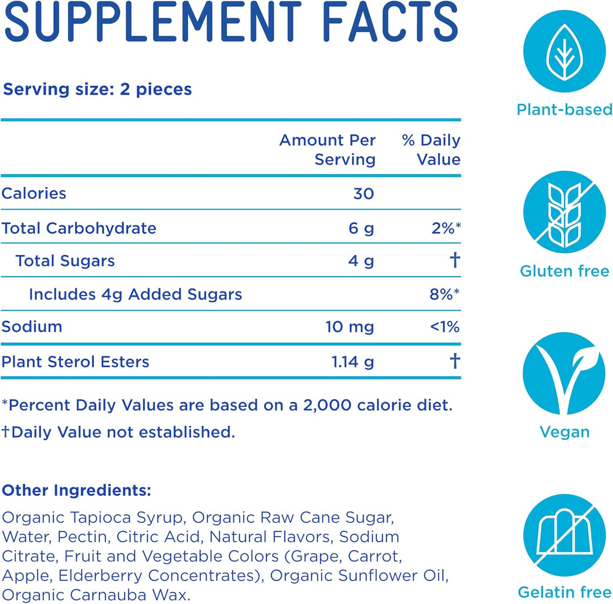 Piper LDL Cholesterol Health Plant Sterol Gummies – 224 Count - görsel 7