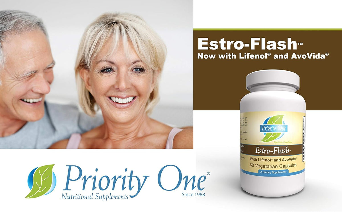 Priority One Estro Flash – Hormonal Support for Mature Women (60 Vegetarian Capsules) - görsel 6