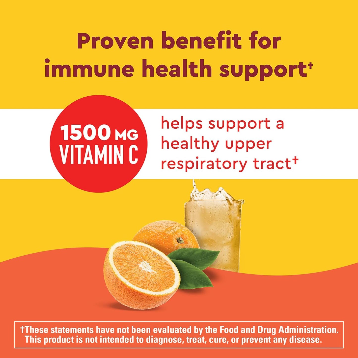 Nature Made Wellblends ImmuneMAX Fizzy Drink, Vitamin C 1500mg with Zinc 15mg, Vitamin D, Selenium, B Vitamins & Electrolyte Hydration Blend, 30 Sachets, Orange - görsel 3