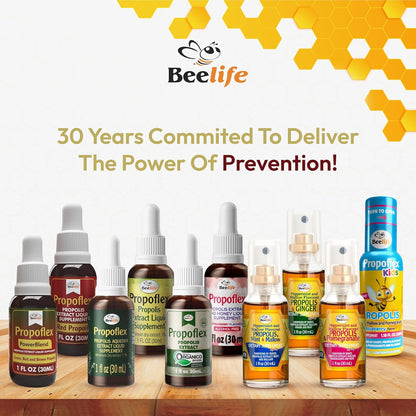 Beelife Propoflex Organic Green Propolis Extract - High in Artepillin-C, Rich in Antioxidants, 1 Fl Oz (28 ml)