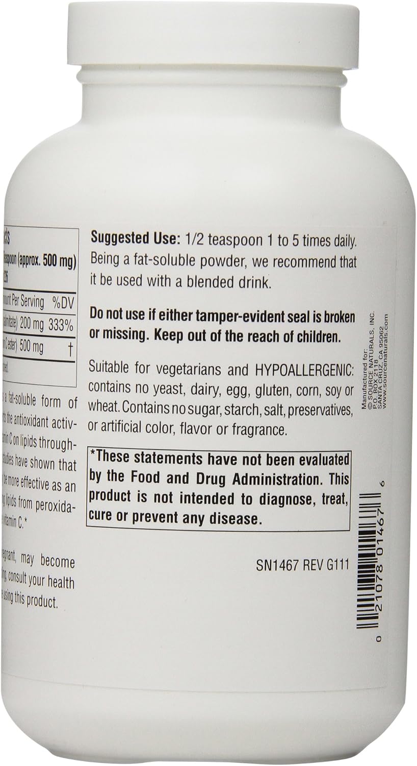 Source Naturals Ascorbyl Palmitate – Fat-Soluble Vitamin C, 113 g - görsel 4
