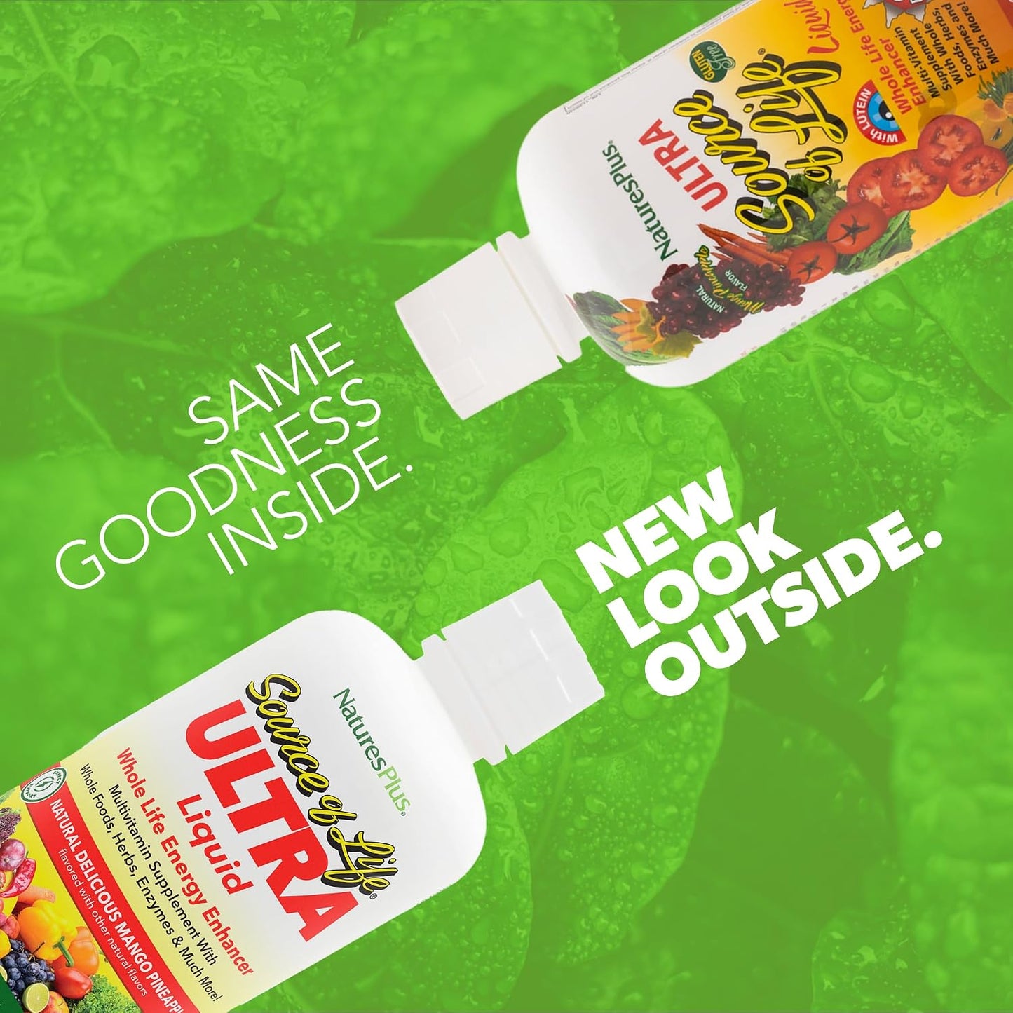 NaturesPlus Ultra Source of Life Liquid Multivitamin - Mango Pineapple Flavour, 887 ml - görsel 2