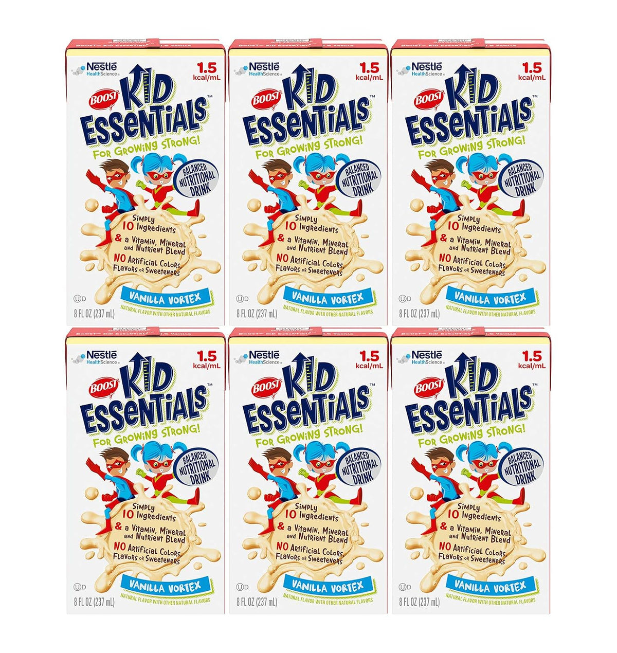 Boost Kid Essentials 1.5 Balanced Nutritional Drink (240ml, Pack of 6, Vanilla) - görsel 1