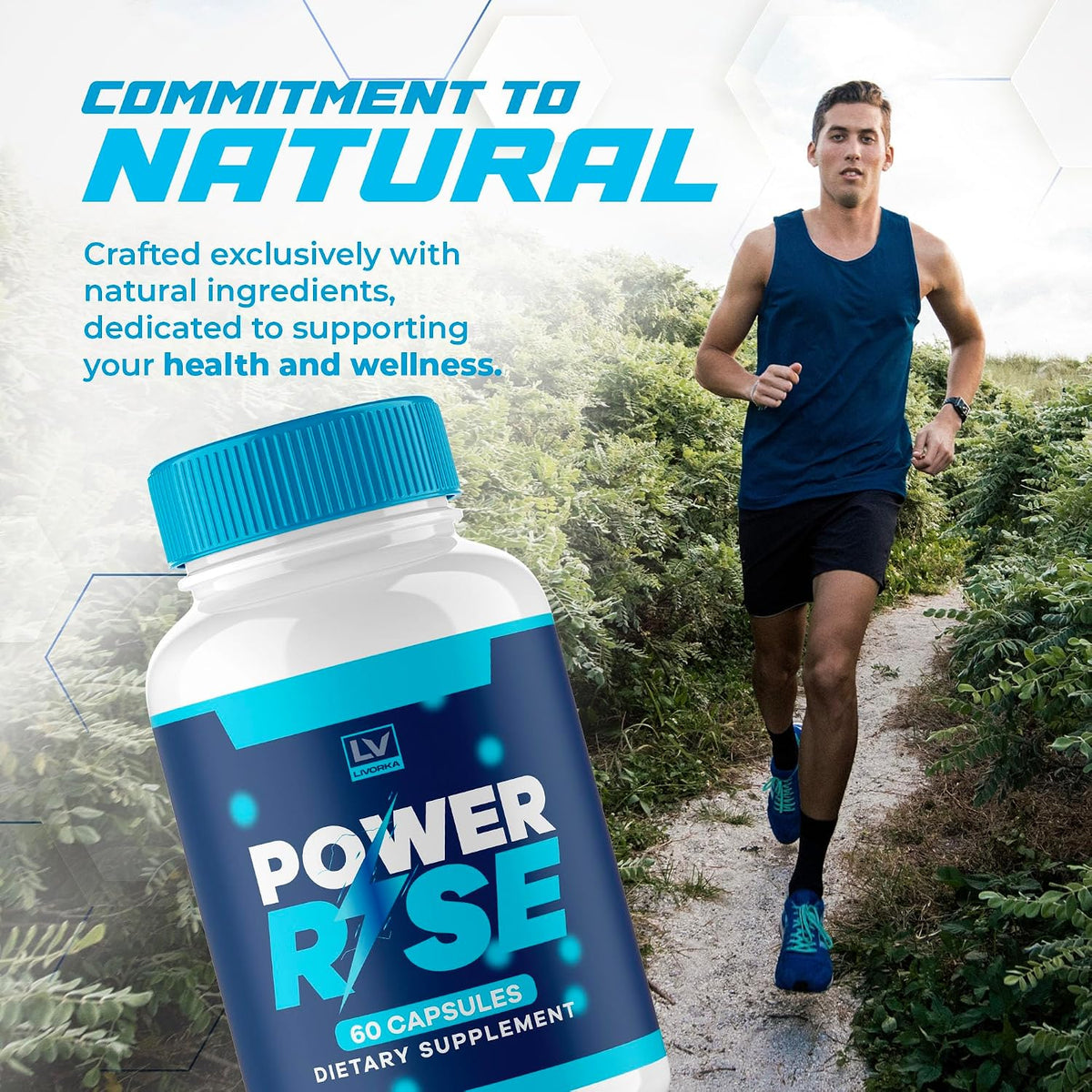 (5 Pack) Power Rise Pills, Power Rise Capsules Advanced Formula, Official Power Rise All Natural Capsulas, Power Rise All-Natural Support Pastillas, Power Rise Pills Reviews, 300 Capsules For 5 Months - görsel 4