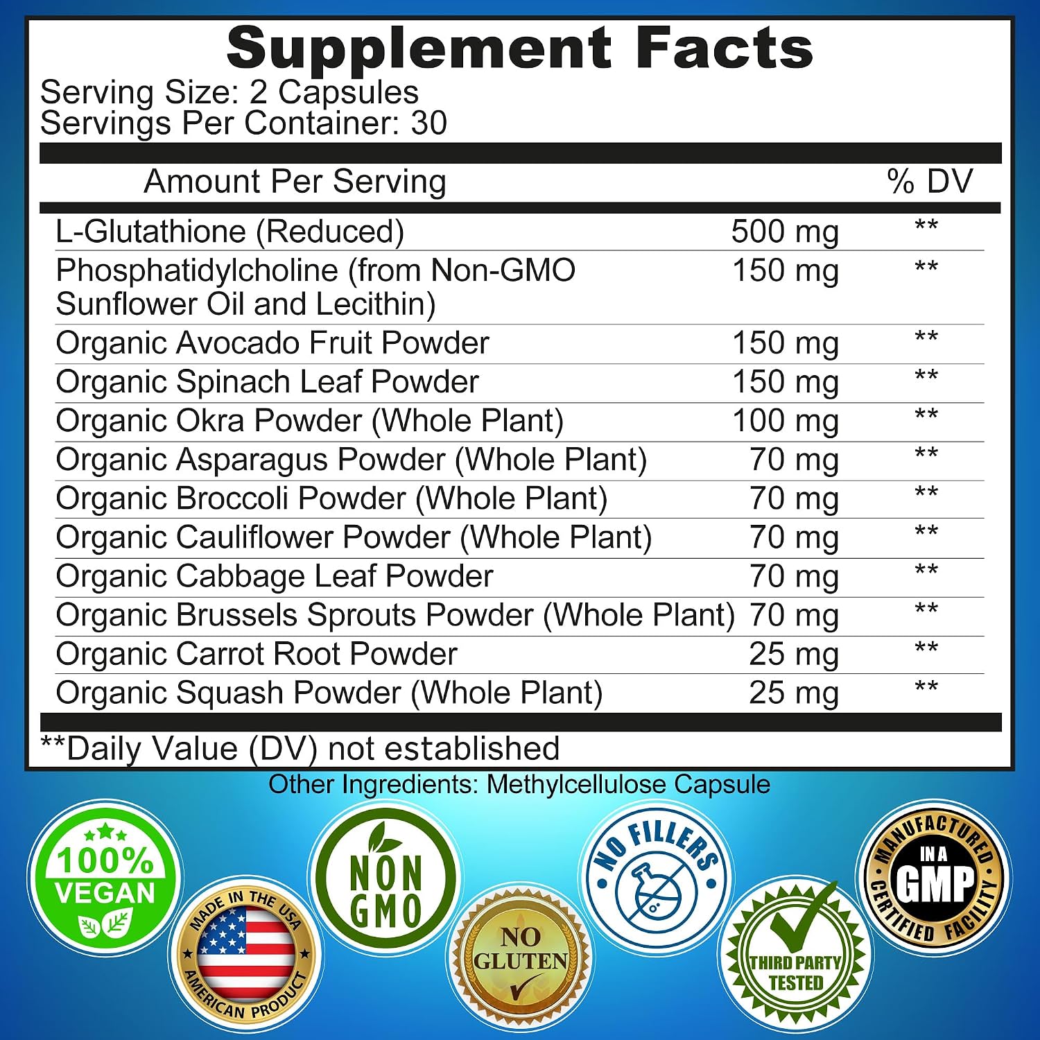 Liposomal Glutathione 500mg - Active Form L-Glutathione (Reduced) – 60 Count - görsel 6